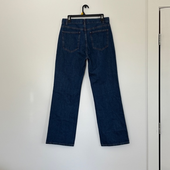 Madewell The Cleo Straight leg Jeans Plumville Dark Wash cotton highrise size 29 - Picture 5 of 13